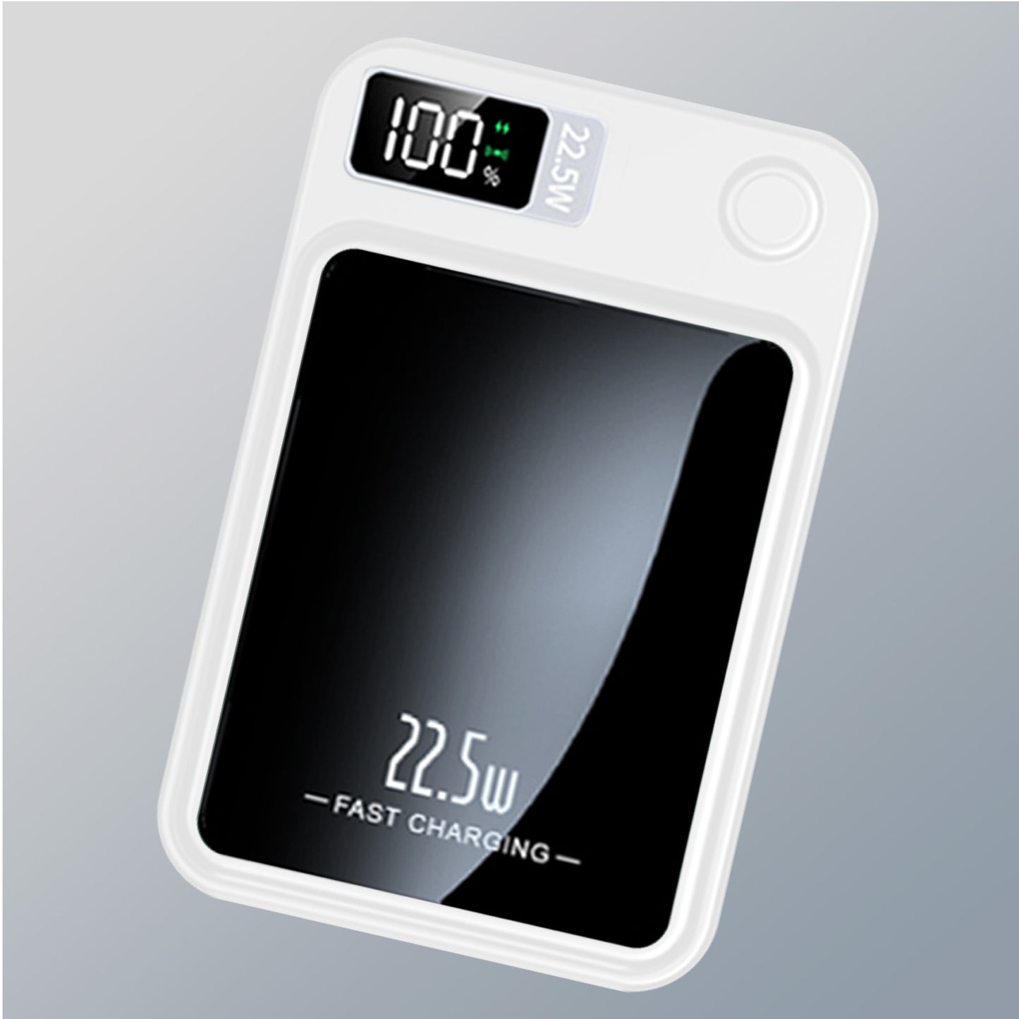 Portable Magnetic Wireless Power Bank, 10000mAh 22.5W Fast Charging,2 in 1 power bank with LED Power Display, Suitable for Outdoor Emergency Backup Power Bank, Compatible with iphone and above series