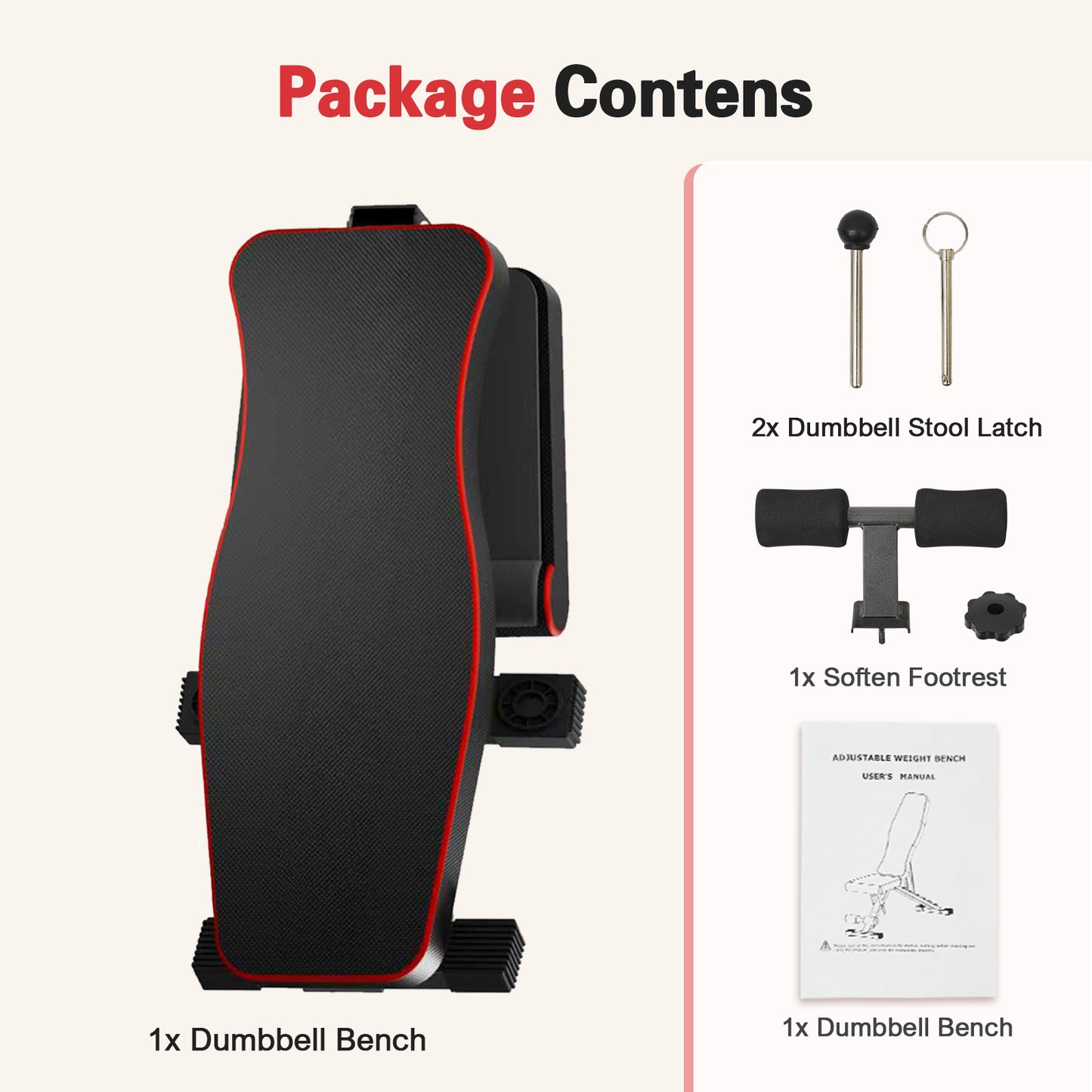 BAOKALER Weight Bench, Foldable Workout Bench for Home Gym, 660 LBS Weight Capacity, 72 Adjustable Training Angles & Incline Bench Press for Full-Body Training