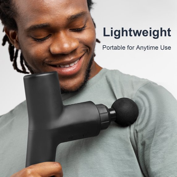 RICAN 6 Head Massage Gun, 9 speeds & 3 Sets Massage Heads for deep muscle relief on your back, legs, arms, A perfect gift for family & friends.