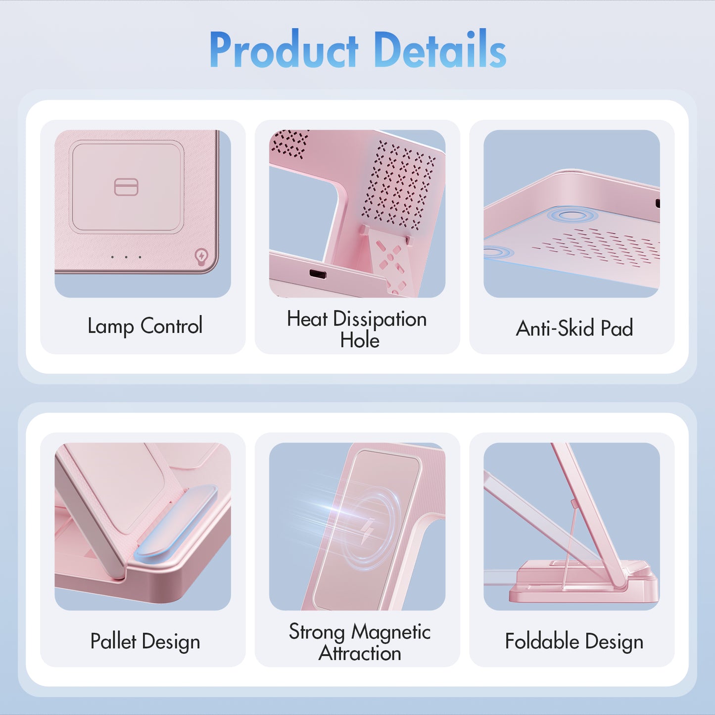 Wireless Charger, Magnetic Fast Charging Stand Compatible with iPhone 16 15 14 13 12 11 Pro Max Plus XS XR X 8, for Apple Watch 9 8 7 6 5 4 3 2 SE, for AirPods 3 2 Pro, 3 in 1 Charging Station, Pink