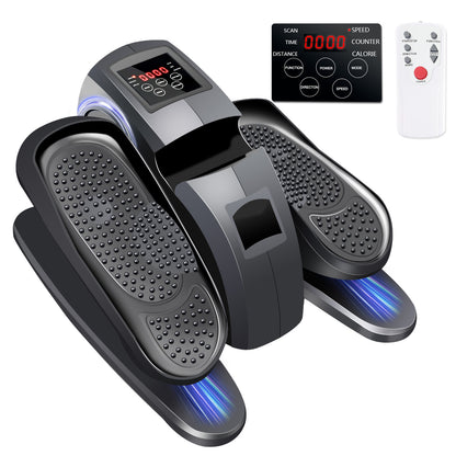 Baokaler Under Desk Elliptical Exercise Machine, Electric Elipsefit Leg Exerciser while Sitting for Seniors,12 Adjustable Speeds with Remote Control