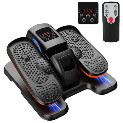 Under Desk Ellipticals Electric, Ellipse Leg Exerciser for Seniors Fully Assembled, Seated Pedal Exerciser with Remote Control & Non-Slip Pedals