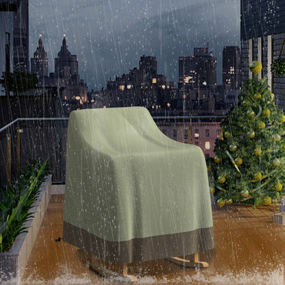 Baokaler Outdoor Furniture Covers, 600D Heavy Duty Waterproof Outdoor Chair Covers 2 Pack for Patio Garden, Beige&Mocha