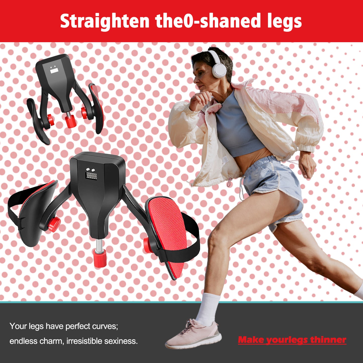 Rican Thigh Master, Adjustable Resistance 22-110LBS, Hip Shaper Trainer Machine with Display Counter, Leg Exercise Equipment for Men & Women