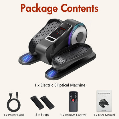RICAN Under Desk Elliptical Machine, Elipsefit Leg Exerciser While Sitting for Seniors Adults