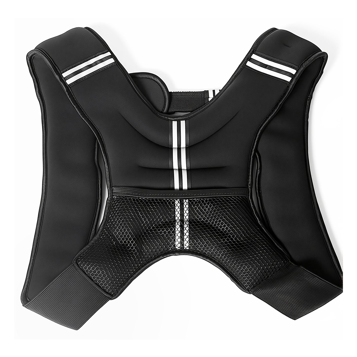 BAOKALER Weighted Vest for Fitness 18lb with Reflective Strips, Ideal for Men & Women, Strength Training, Running, Muscle Building & Weight Loss