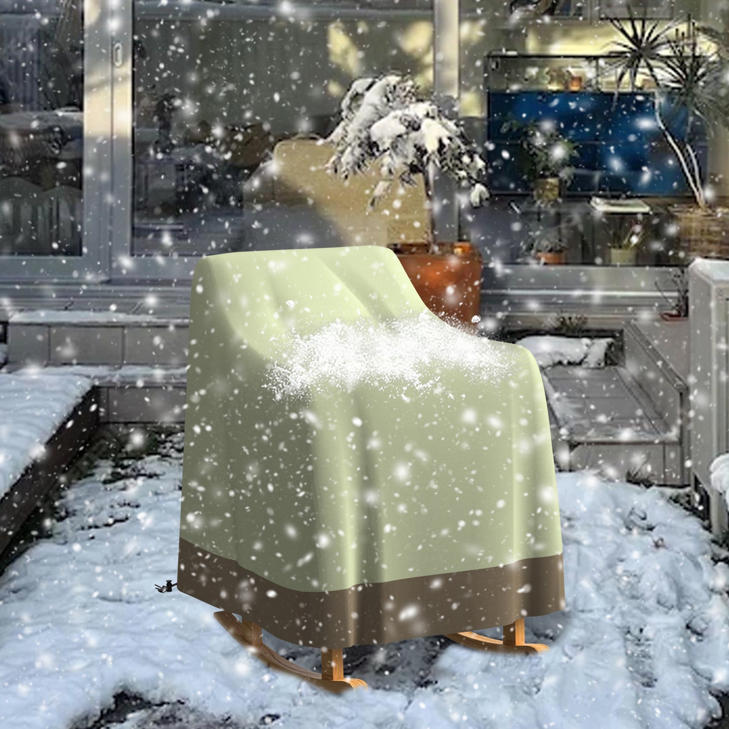 Outdoor Furniture Covers, 600D Heavy Duty Waterproof Outdoor Chair Covers 2 Pack for Patio Garden