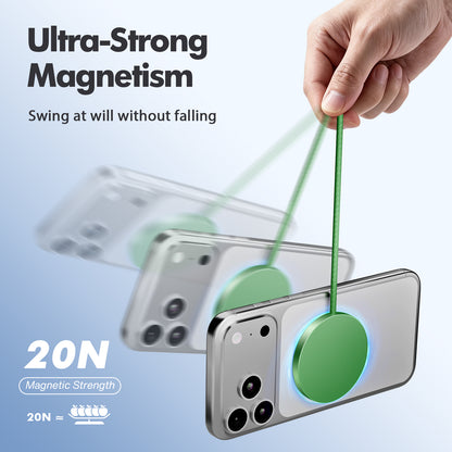 25W Wireless Magnetic Charger, MagSafe Compatible Charging Pad for iPhone 17 17e 16 16e 15 14 13 12 Pro Max, Portable Fast Phone Charger for Travel Bedside, Dark Green