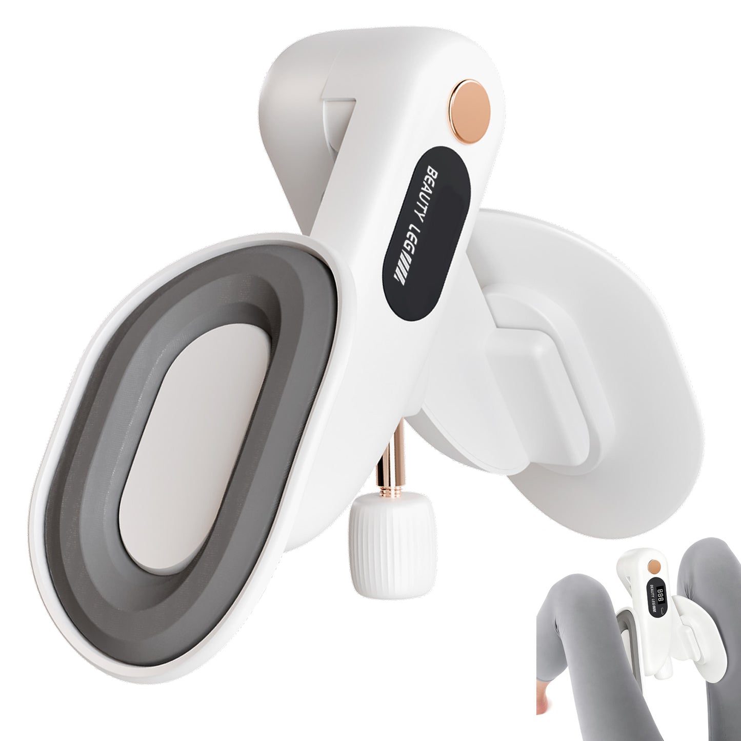 RICAN Thigh Trainer Thigh Exerciser, Leg and Inner Thigh Strength Exercise Equipment, Hip and Pelvis Trainer with Non-Slip Silicone Pads