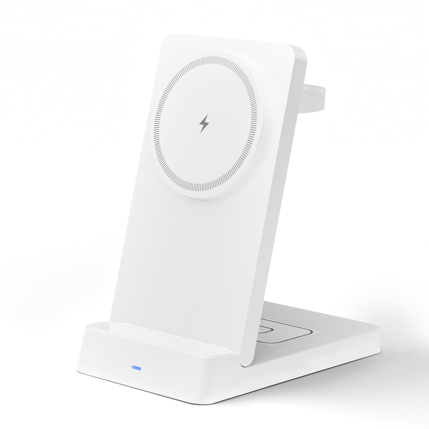 Wireless Charger, 3 in 1 Charging Station for iPhone 17 16 15 14 13 12, for iWatch, for AirPods 4 3 2, 15W Magnetic Charging Pad with Foldable Design, White