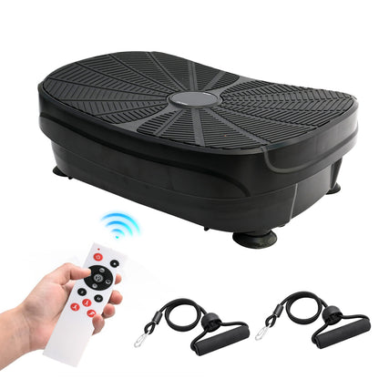 Vibration Plate Exercise Machine, Lymphatic Drainage Machine, Whole Body Workout Resistance Bands, Remote Control for Home Weight Loss and Training