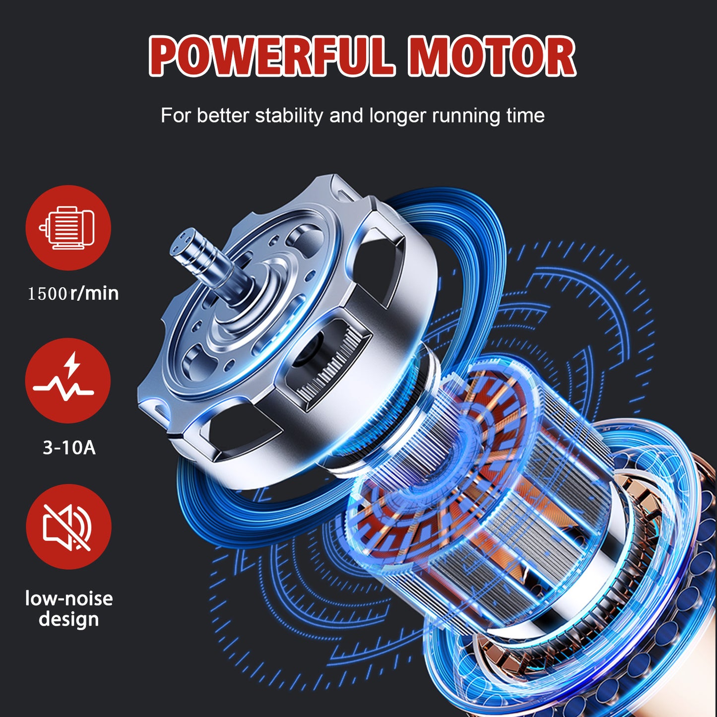 BAOKALER 20" Cordless Hedge Trimmer,24V Rechargeable Hedge Cutter with 20" Double Action Blade and 2PCS 2000MAH Batteries, Lightweight Grass Shrub Trimmer, Red