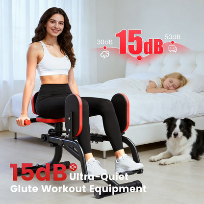 Hip Abductor Machine, Incline Hip Abduction Machine with Hip Thrust Function for Man & Women, Leg Abductor Machine, Booty Builder for Butt Workout