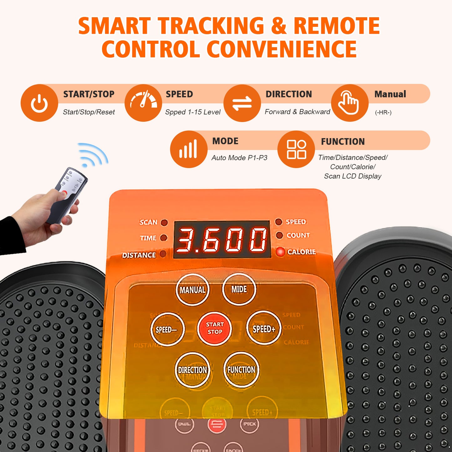 Under Desk Elliptical Machine, Quiet & Portable Leg Ellipse Exerciser with Remote Control & 12 Adjustable Speeds, Elliptical Exercise Machine with Dual Modes for Home Office Fitness