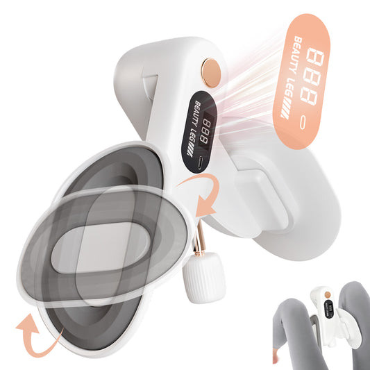 RICAN Thigh Master, Thigh Exerciser with LED, Inner Thigh Exercise Equipment, Leg and Inner Thigh Strength Exercise Equipment Hip Shaper Trainer Machine