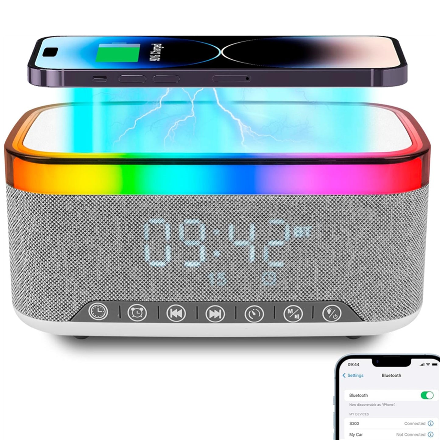 Magnetic Wireless Charger,15W Fast Charging Desk Phone Charging Station for iPhone 17 16 15 13 12 Pro Max