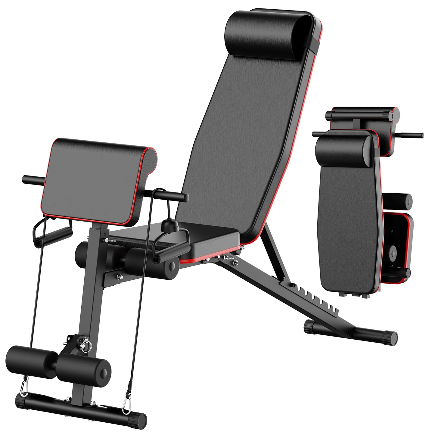 Adjustable Weight Bench Multifunctional Workout Bench for Full Body Exercise Home Gym with Accessories Ideal for Strength Training