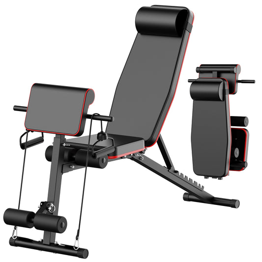 Adjustable Weight Bench Multifunctional Workout Bench for Full Body Exercise Home Gym with Accessories Ideal for Strength Training
