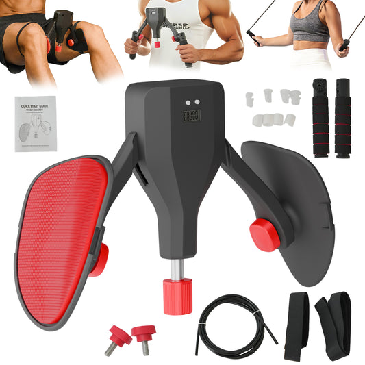 RICAN Thigh Master, Thigh Trainer Adjustable Resistance 22-77LBS, Hip Shaper Trainer Machine with Display Counter, Leg Exercise Equipment for Men & Women