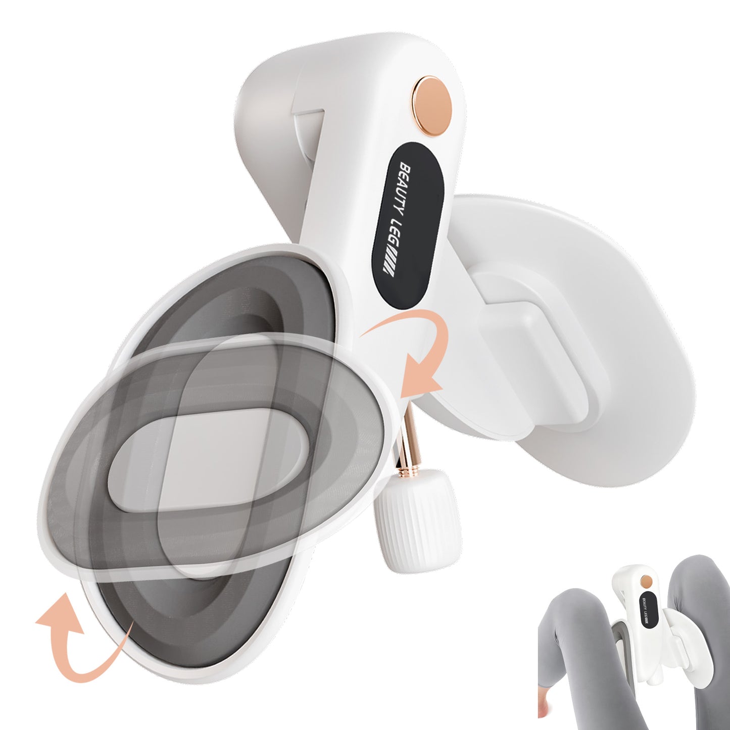 RICAN Thigh Trainer Thigh Exerciser, Leg and Inner Thigh Strength Exercise Equipment, Hip and Pelvis Trainer with Non-Slip Silicone Pads