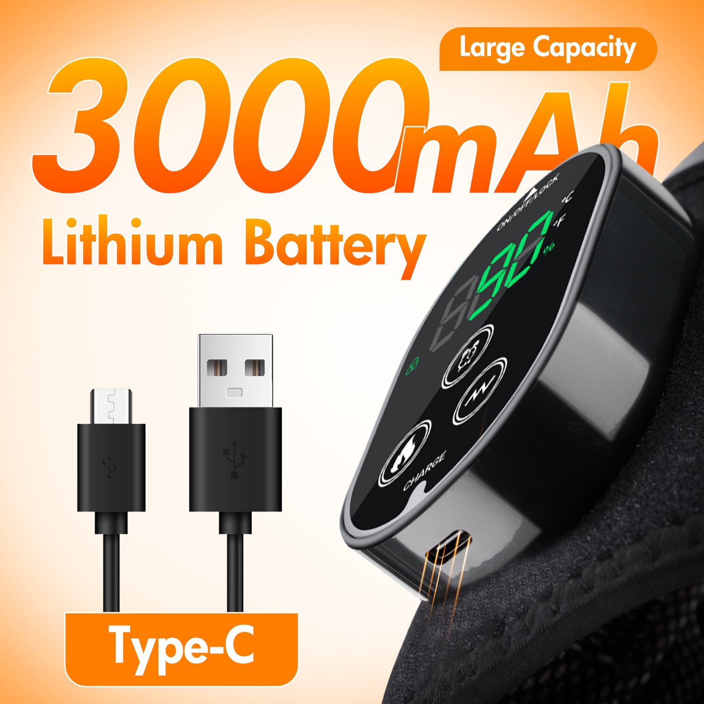 Baokaler Heated Knee Massager, Vibration Knee Heating Pad, 3 in 1 Cordless Shoulder & Elbow Brace with 6 Heat Level 3 Vibration for Joint Stress, Perfect Gifts for Family Friends