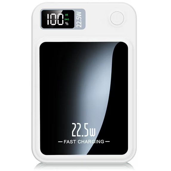 Power Bank, 10000mAh Wireless Power Bank with LED Power Display, 22.5W Fast Charging Battery Pack, Compatible with iPhone 8 and above series