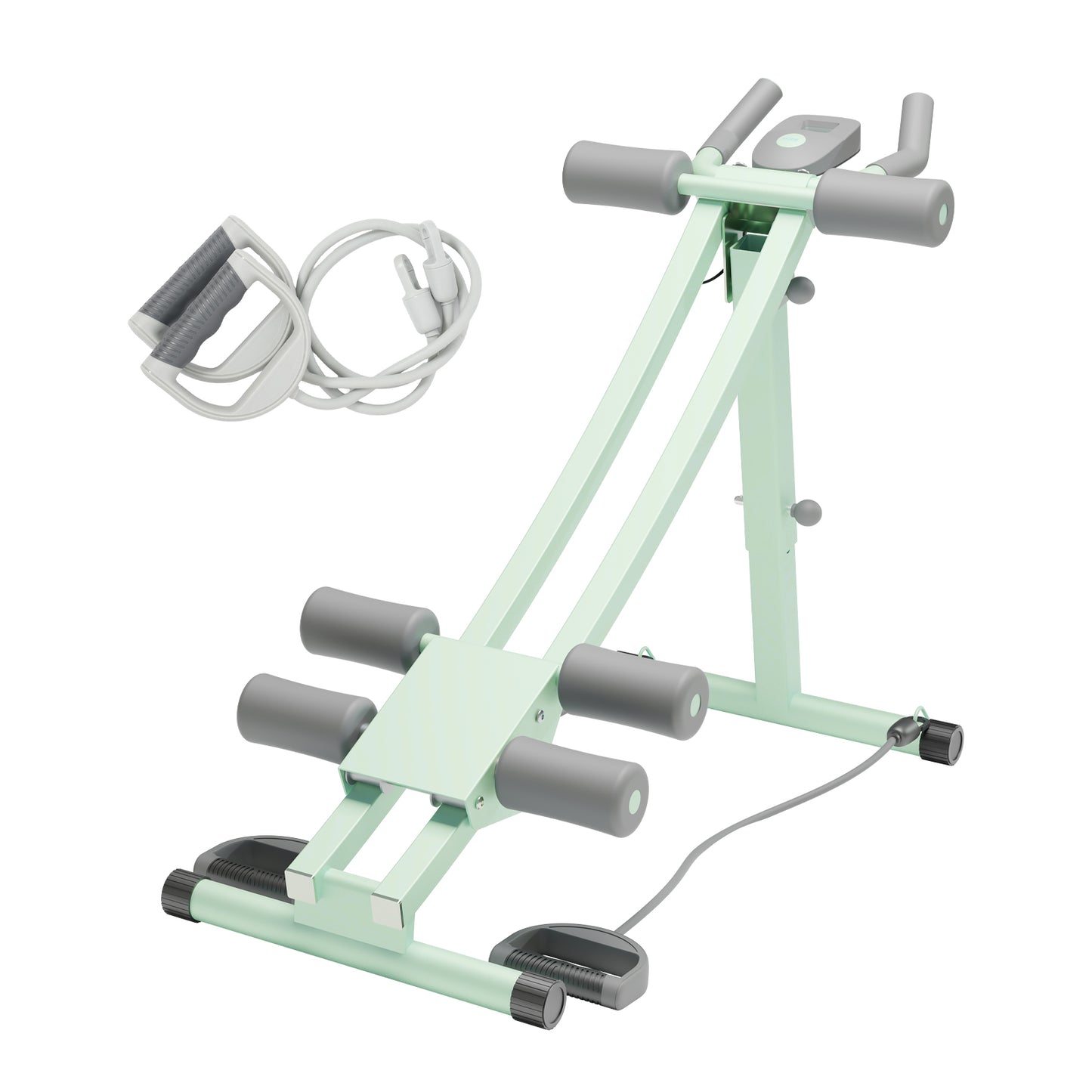 Ab Workout Machine, Adjustable Ab Machine for Strength Training, Foldable Waist Trainer Suitable for Beginner