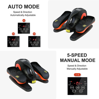 Baokaler Under Desk Elliptical Exercise Machine, Elipsefit Leg Exerciser While Sitting for Seniors, Electric Seated Pedal Exerciser, Mini Elliptical Machines for Home Office