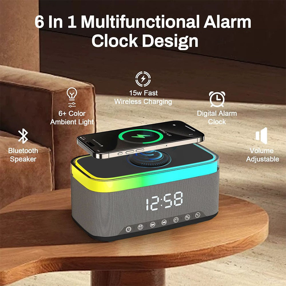 Wireless Charging Station,15W Fast Desk Wireless Phone Charger Station for iPhone 17-12 Pro Max Plus Pohone Wireless Charger