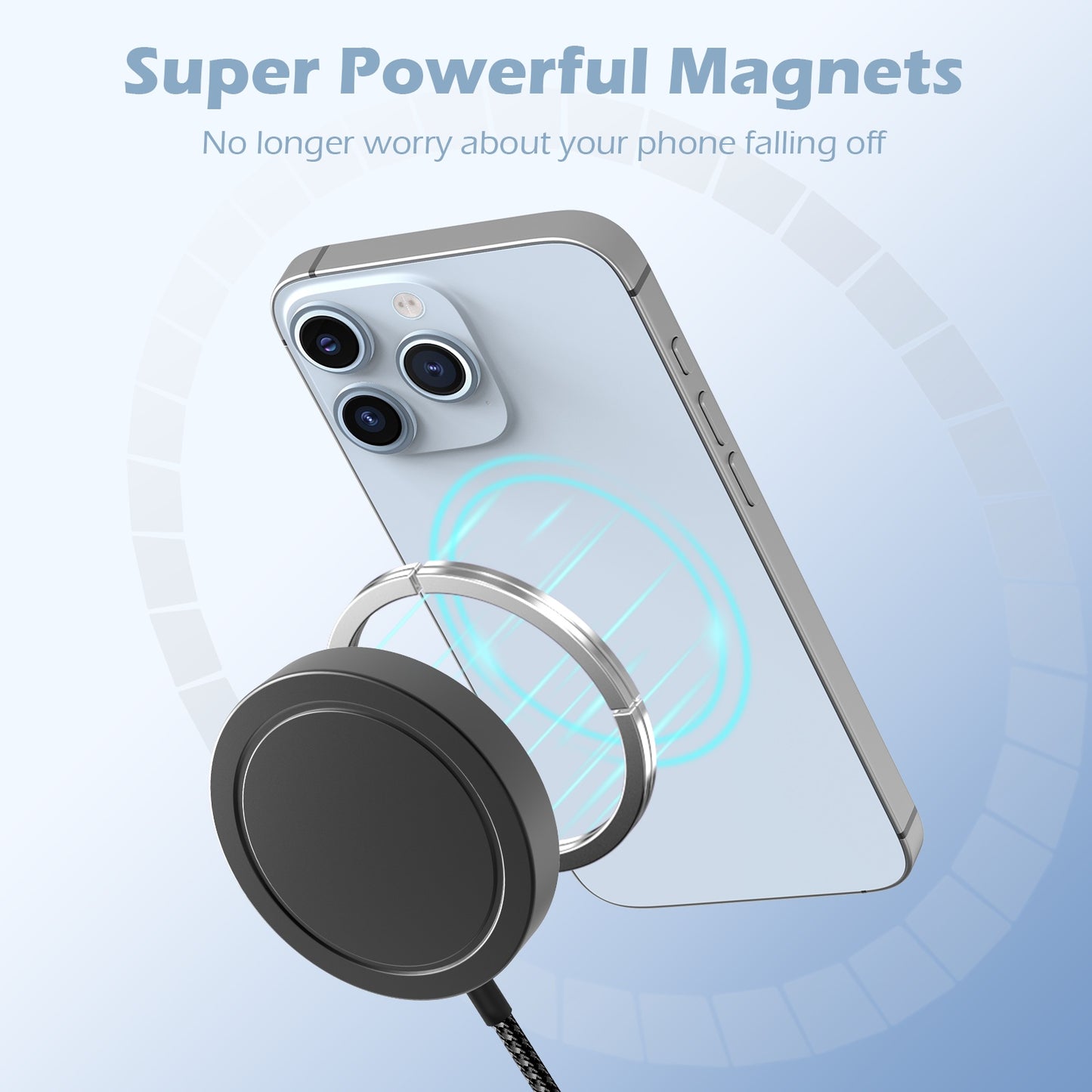 Wireless Charger for iPhone, 25W Phone Charger Compatible with iPhone 17 16 15 13 14 12 Series, Charging Pad Compatible with AirPods 4 3 2, Ideal for Travel Home Office, Black(1 Pack)