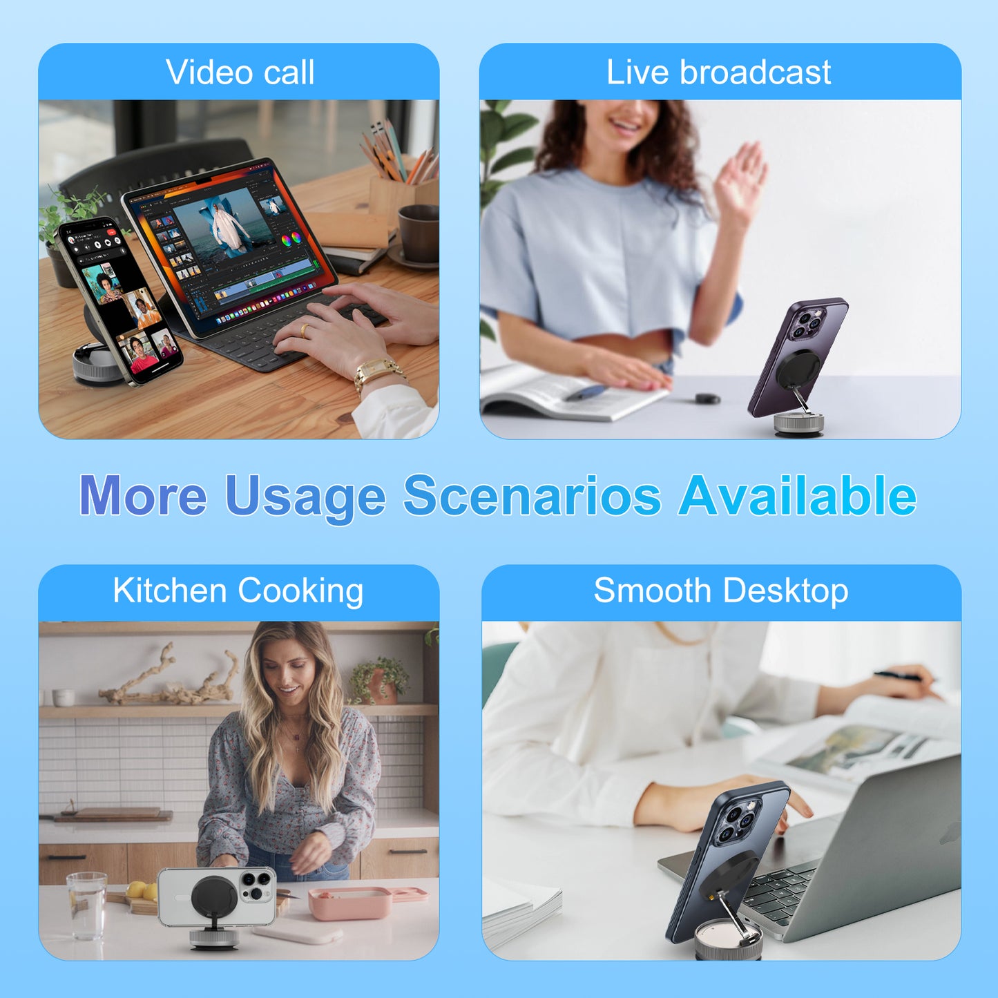 Phone Holders for Your Car Magnetic, 361 Degree Rotation, Air Vent Magnetic Phone Mount, Upgraded Strongest Magnet Power, Compatible with iPhone, Samsung, Google Pixel, Motorola Moto, White