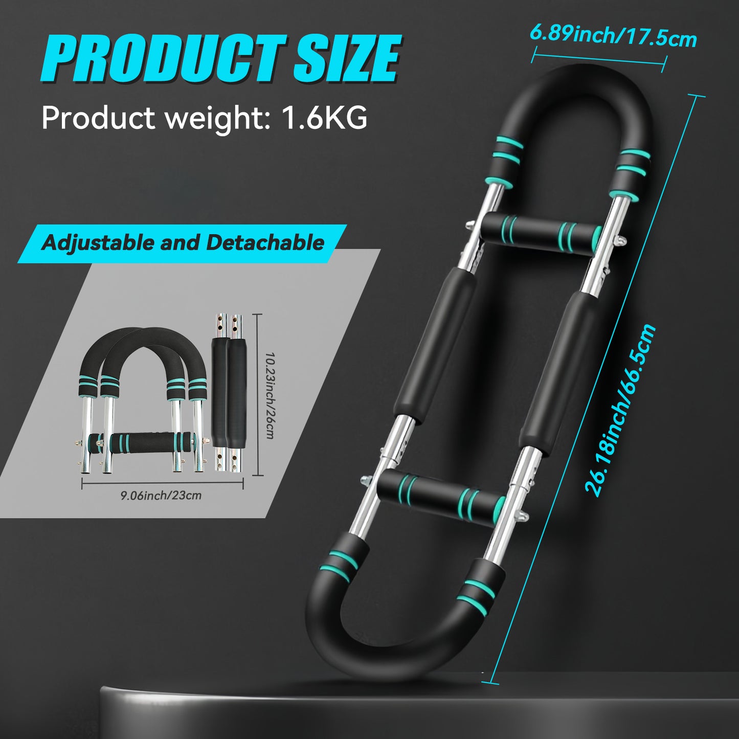 Twister Arm Trainer, Adjustable Resistance 40kg (66 lbs) for Arms, Power Arm Trainer for Man/Woman, Forearm Strengthener, home gym equipment