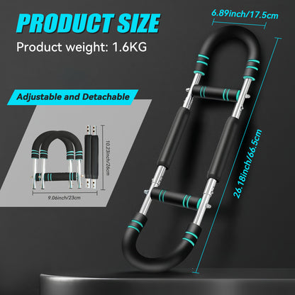 RICAN Twister Arm Trainer, Portable Arm Trainer Chest Workout, for Man/Woman, Multi-Functional Adjustable U-Shaped Exerciser, Home Gym Equipment