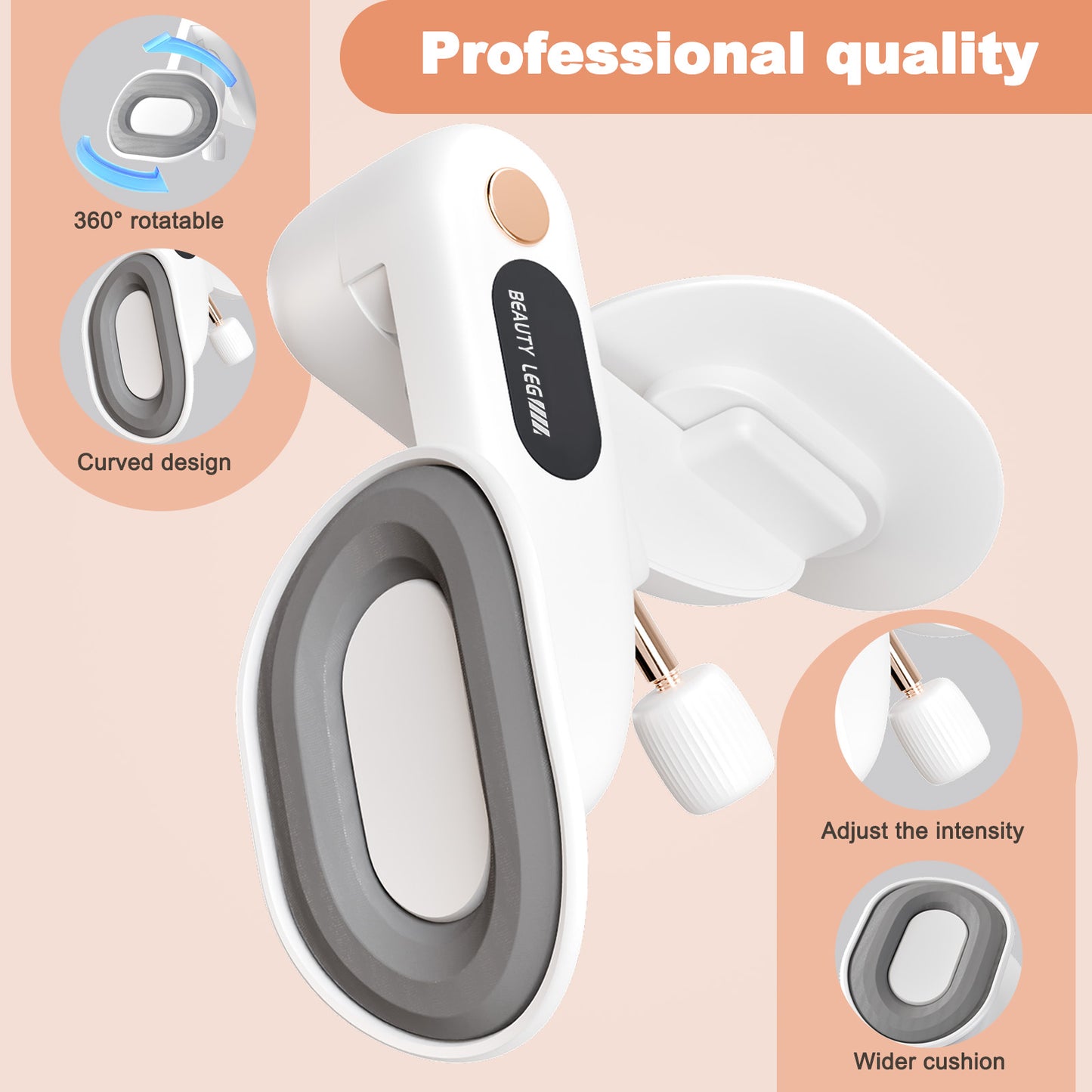 RICAN Thigh Trainer Thigh Exerciser, Leg and Inner Thigh Strength Exercise Equipment, Hip and Pelvis Trainer with Non-Slip Silicone Pads