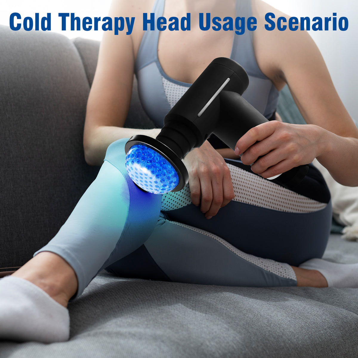 Cordless Hot and Cold Percussion Deep Tissue Massager Gun, 6 Intensity Levels Massager Gun, Black