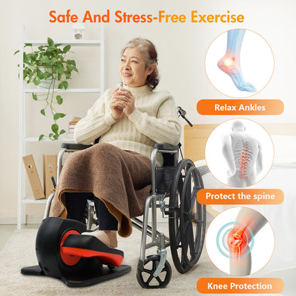 Baokaler Under Desk Elliptical,Ellipse Leg Exerciser for Seniors Fully Assembled,Elliptical Exercise Machine while Sitting with Remote Control & 12 Speeds