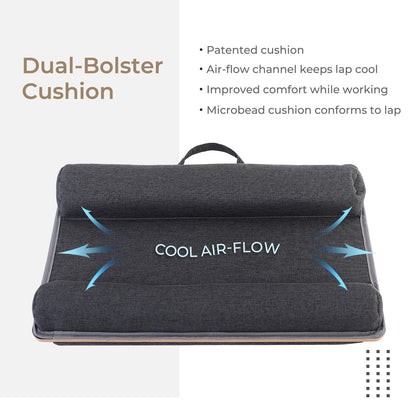 Lap Desk, Laptop Bed Table Home Office Portable Computer Lapdesk Soft Pillow Cushion Tray Work Gaming Couch