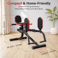 Hip Abductor Machine, 3-in-1 Thigh & Glute Trainer for Home Gym, Adjustable Resistance for Inner/Outer Thigh Toner and Butt Lifter, Compact Leg Workout Equipment