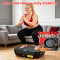 Vibration Plate Exercise Machine, Full Body Workout Vibration Platform with Loop Bands & Remote Control for Home Fitness & Weight Loss & Muscle Toning, Black
