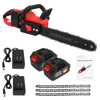 E-commerce Giant 16" Cordless Chainsaw, 42V Battery Powered Brushless Chainsaw Kit for Tree Trimming, 1350W