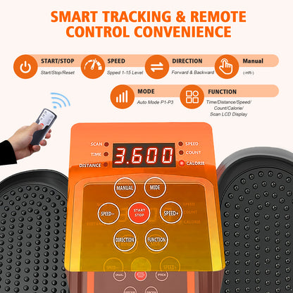 Under Desk Elliptical Machine, Electric Seated Pedal Exerciser Quiet Compact Mini Elliptical Trainer with Display Monitor and Remote Control Home Office Leg Exercise Equipment for Seniors Adults