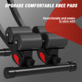 RICAN Dual Track Ab Machine, Ab Workout Equipment for Home Gym, Height Adjustable Ab Trainer Exercise Equipment, Foldable Fitness Equipment, Core & Abdominal Exercise and Strength Training