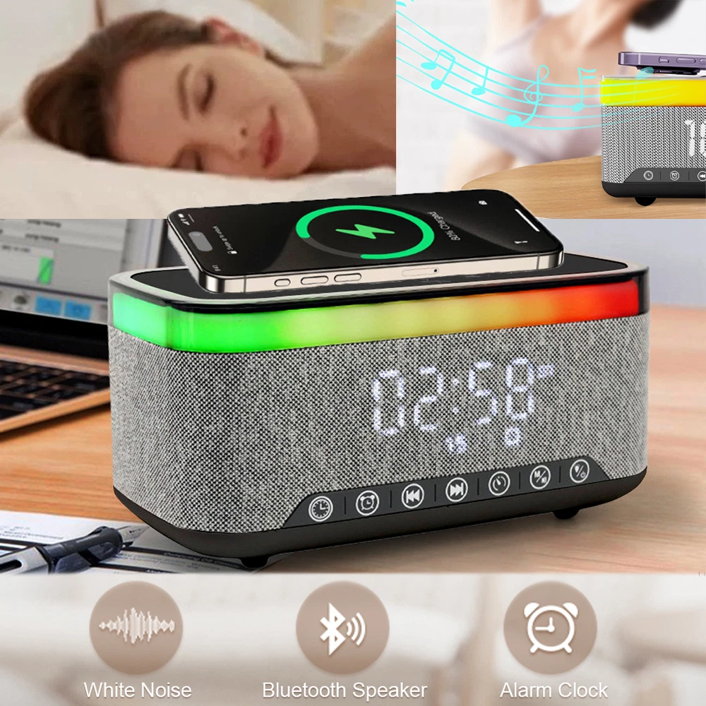 Wireless Charging Station,15W Fast Desk Wireless Phone Charger Station for iPhone 17-12 Pro Max Plus Pohone Wireless Charger