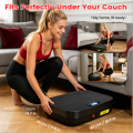 Vibration Plate Exercise Machine, Full Body Workout Vibration Platform with Loop Bands & Remote Control for Home Fitness & Weight Loss & Muscle Toning, Black