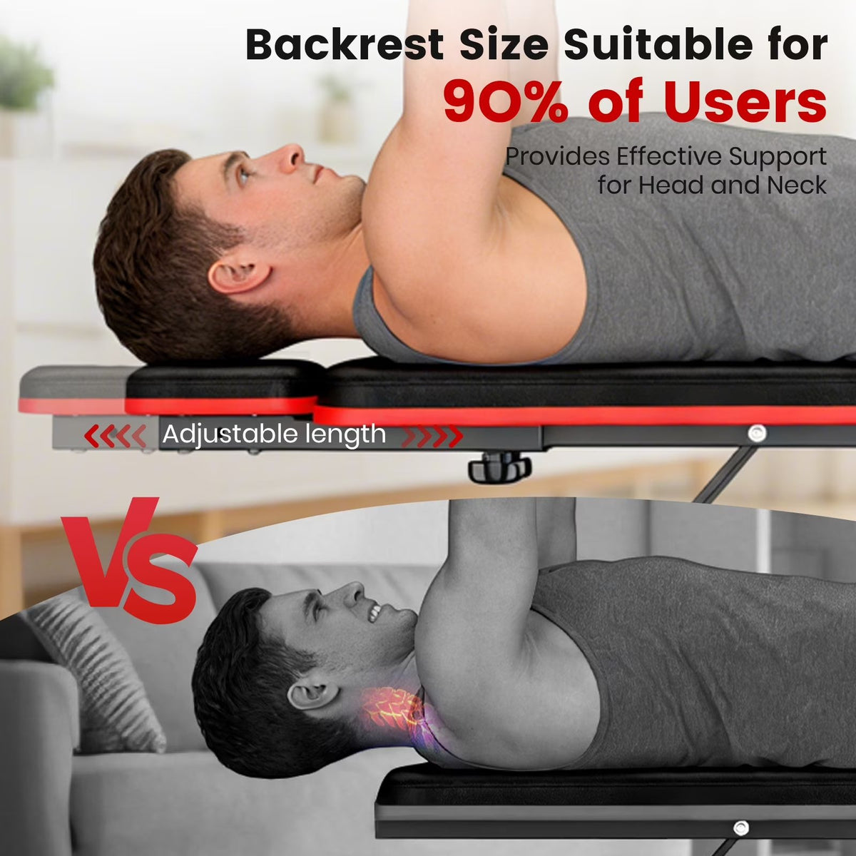 Adjustable Weight Bench, 3 in 1 Workout Bench, Foldable Workout Bench for Adult, Strength Training Bench for Full Body Workout with 800lbs Weight Capacity