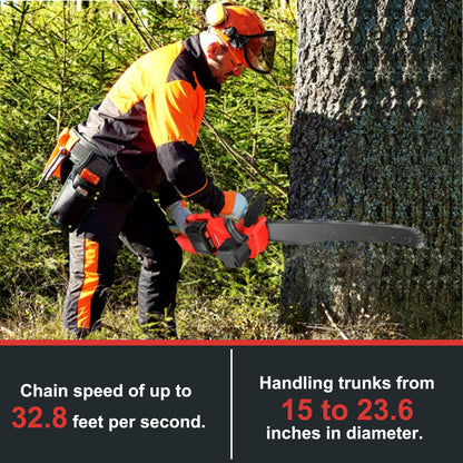 E-commerce Giant 16" Cordless Chainsaw, 42V Battery Powered Brushless Chainsaw Kit for Tree Trimming, 1350W