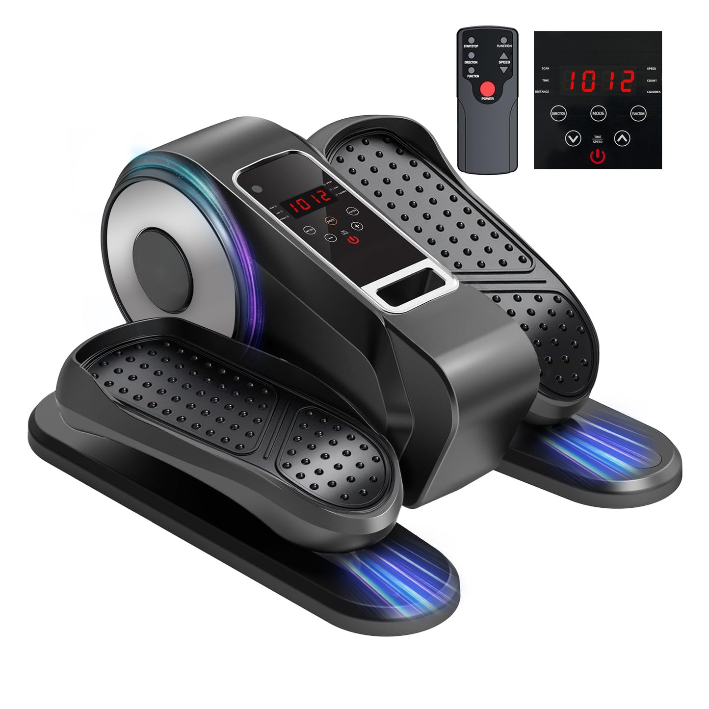 RICAN Under Desk Elliptical Machine, Elipsefit Leg Exerciser While Sitting for Seniors Adults