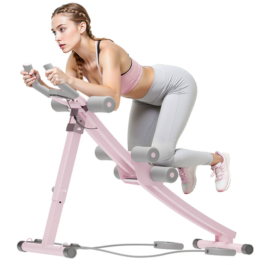 Ab Machine, Foldable Ab Trainer, Strength Training Crunch Trainer Adjustable for Core Workout & Fitness