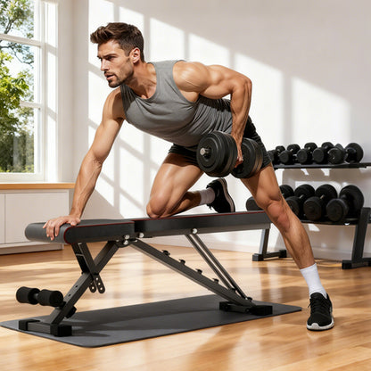 Weight Bench, Incline Bench Press for Full Body, 72 Training Angles Adjustable, 990 LBS Capacity & Foldable Design for Home Gym
