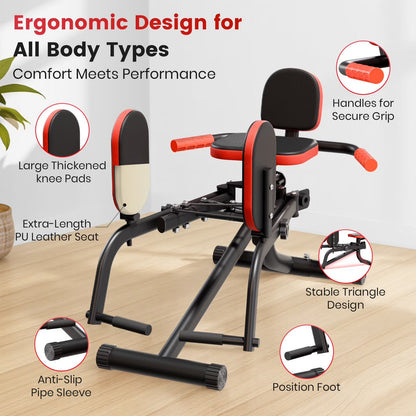 Hip Abductor Machine, Incline Hip Abduction Machine with Hip Thrust Function for Man & Women, Leg Abductor Machine, Booty Builder for Butt Workout